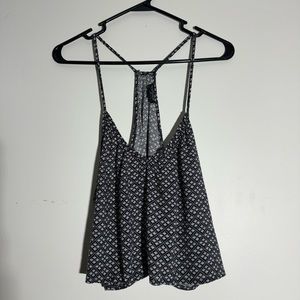 Topshop S black & white crop tank (included as a bundle is aerie M bralette)